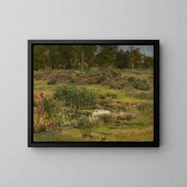 Een studie uitgevoerd op de schaapsweide in Namen - Worthington Whittredge — ingelijst kunstwerk aan de muur