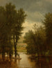 overstromingen op de Delaware - Worthington Whittredge — weergave van het kunstwerk