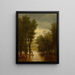 overstromingen op de Delaware - Worthington Whittredge — ingelijst kunstwerk aan de muur