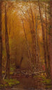 De berkenbomen in de Catskills - Worthington Whittredge — weergave van het kunstwerk