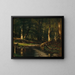 De beek in het bos - Worthington Whittredge — ingelijst kunstwerk aan de muur