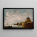 View of the North Port in Hoorn - Wouter Knijff — framed artwork on a wall