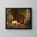 binnenkant met honden - Wouterus Verschuur — ingelijst kunstwerk aan de muur