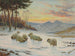 Een winteravond - Wright Barker — weergave van het kunstwerk
