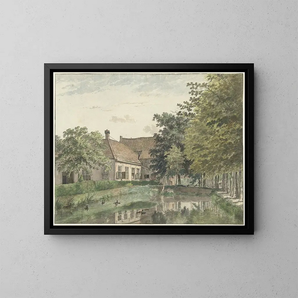 Uitzicht op het landgoed Watergoor bij Nijkerk - Wybrand Hendriks — ingelijst kunstwerk aan de muur