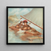 Yachting sur glace - Anoniem — ingelijst kunstwerk aan de muur