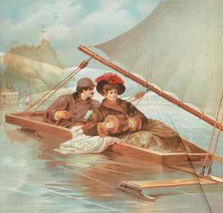Yachting sur glace - Anonyme