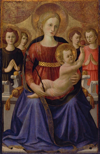 Zanobi Strozzi - Virgin and Child with Four Angels and the Redeemer.webp