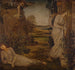 Zéphyr met Psyché op de berg - Sir Edward Coley Burne-Jones — weergave van het kunstwerk