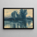 Humeur bleue sur un lac - Zolo Palugyay — ingelijst kunstwerk aan de muur