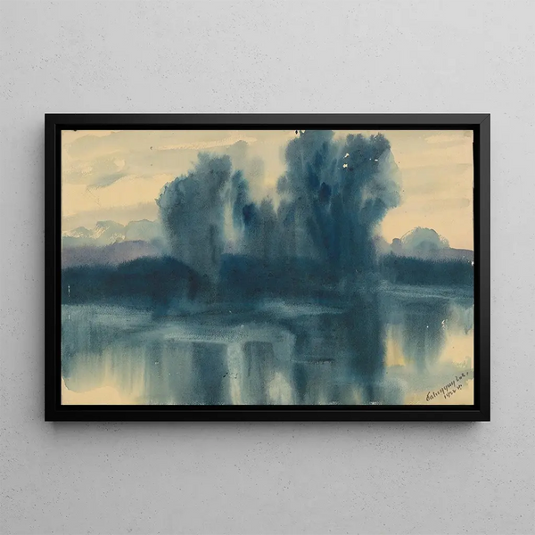 Zolo Palugyay - Blue Mood over a Lake.webp