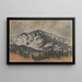 Motief van de Hoge Tatra's - Zolo Palugyay — ingelijst kunstwerk aan de muur