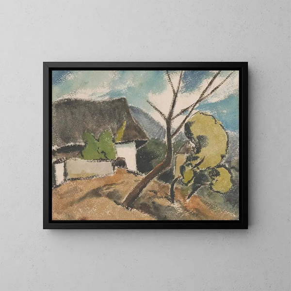 Chaumière oravienne - Zolo Palugyay — ingelijst kunstwerk aan de muur