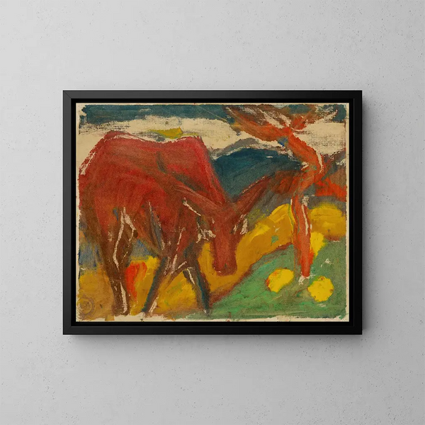Onder de storm - Zolo Palugyay — ingelijst kunstwerk aan de muur