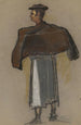 Study of a man in traditional costume - Zolo Palugyay — artwork view
