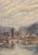 Twilight at the pond - Zolo Palugyay — artwork view