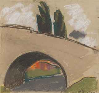 Zolo Palugyay - Village Bridge over a River.webp