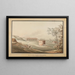 Parc Łazienki, uitzicht met de waterreservoir - Zygmunt Vogel — ingelijst kunstwerk aan de muur
