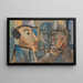 Conversation - Zygmunt Waliszewski — ingelijst kunstwerk aan de muur