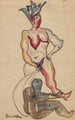 Figuratieve compositie schilderij - Zygmunt Waliszewski — weergave van het kunstwerk