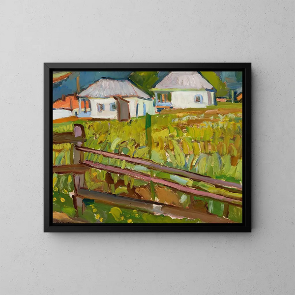 Landschap - Zygmunt Waliszewski — ingelijst kunstwerk aan de muur
