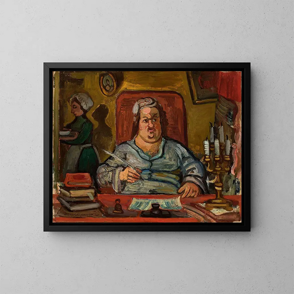 Violet Nu schilderij - Zygmunt Waliszewski — ingelijst kunstwerk aan de muur