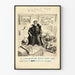 Vintage humoristische poster over de overheidsgeheimen