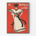 Vintage poster in art deco-stijl van een Gaiety Girl