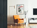 Vintage poster Een vreemdeling in New York met zwart-witte puppy