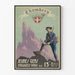 Vintage militaire wervingsposter 13e Bataillon de Chasseurs Alpins Chambéry