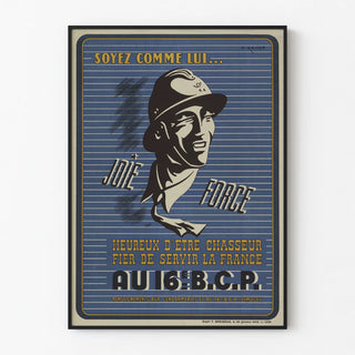 affiche-de-recrutement-de-larmee-de-vichy-16e-bcp-joie-force