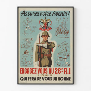 affiche-de-recrutement-de-larmee-de-vichy-26e-ri