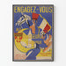 Vintage recruitment poster of the 4th African Chasseurs