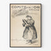 Historische poster – Amiens, Comité de l’Or – Abel-Truchet, gepresenteerd in een dunne lijst tegen een lichte muur.