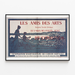 Affiche Les Amis des Arts — Saint-Maur-des-Fossés, weergegeven in een smal kader aan een lichte muur.