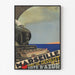 Vintage Marseille – Côte d’Azur – Roger Broders, gepresenteerd in een smal lijstje tegen een lichte muur.