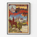 Vintage poster van de Noord-spoorweg Pierrefonds Compiègne Coucy