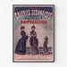 Vintage advertisement Galeries sedanaises, Nouveautés, displayed in a slim frame on a light wall.