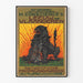 Vintage poster celebrating the centenary of 'De Leeuw van Vlaanderen' by H. Conscience