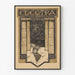 Vintage theaterposter – Electra – Richard Roland Holst, in een smal frame aan een lichte muur.