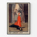 Vintageposter How London Lives, Surrey Theatre, getoond in een smal lijstje tegen een lichte muur.