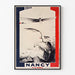 Vintage affiche Nancy, luchtvaartmeeting, weergegeven in een dunne lijst aan een lichte muur.