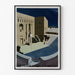 Vintage Orange poster, Roman theatre PLM, shown in a slim frame on a light wall.