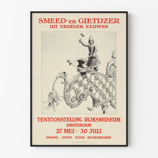 affiche-voor-de-tentoonstelling-smeed-en-gietijzer-uit-vroeger-eeuwen-in-het-rijksmuseum-te-amsterdam