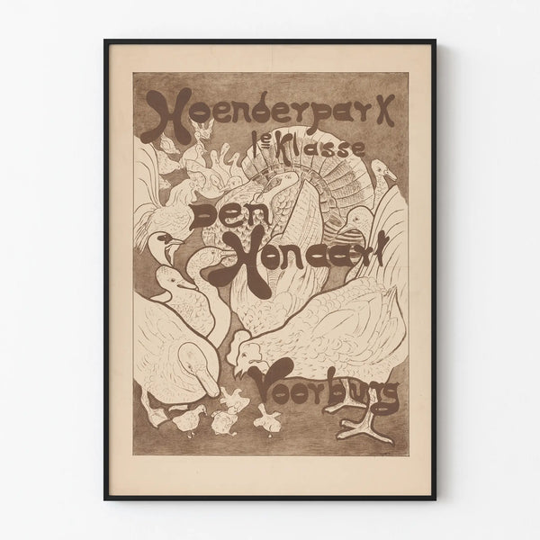 affiche-voor-het-hoenderpark-1e-klasse-den-honaart-voorburg