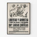 Libertad y Amnistía Poster – Argentine Political Poster
