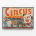 Vintage Circus Poster Al G. Kelly en Miller Bros — ingelijst kunstwerk aan de muur
