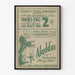Vintage Aladdin puppet show poster