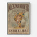 Vintage poster of Alcazar d'Hiver Le Joli Mexicain