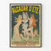 Vintage zomerposter Alcazar - De levende schilderijen van Robert Paxton